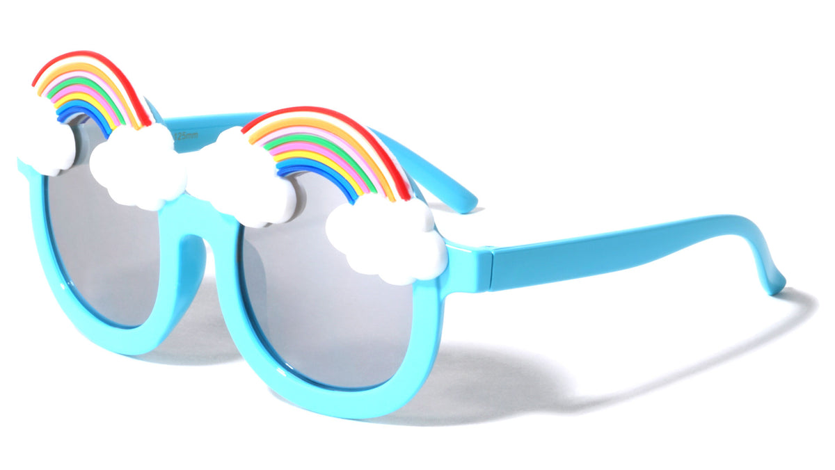 Kids Round Rainbow Wholesale Sunglasses