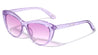 Kids Crystal Color Glitter Retro Cat Eye Wholesale Sunglasses