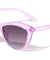 Kids Crystal Color Glitter Retro Cat Eye Wholesale Sunglasses
