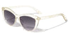 Kids Crystal Color Glitter Retro Cat Eye Wholesale Sunglasses