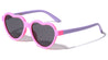 Polarized Flexible Kids Retro Heart Duotone Frame Wholesale Sunglasses