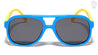 Polarized Flexible Kids Retro Aviators Duotone Frame Wholesale Sunglasses