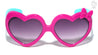Kids Heart Shape Duotone Side Bow Wholesale Sunglasses