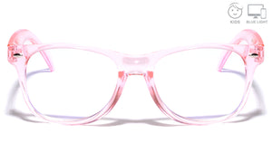 Kids Blue Light Blocking Classic Light Pink Wholesale Eyewear