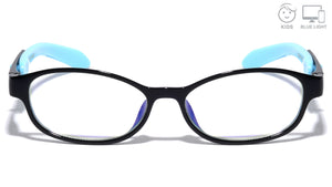 Kids Blue Light Blocking Blue Round Rectangle Wholesale Eyewear