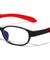 Kids Blue Light Blocking Red Round Rectangle Wholesale Eyewear