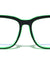 Kids Blue Light Blocking Squared Classic Green Wholesale Eyewear