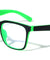 Kids Blue Light Blocking Squared Classic Green Wholesale Eyewear