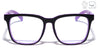 Kids Blue Light Blocking Squared Classic Purple Wholesale Eyewear