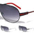 KHAN One Piece Shield Color Stripes Sunglasses Wholesale