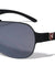 KHAN Solid One Piece Shield Wholesale Sunglasses