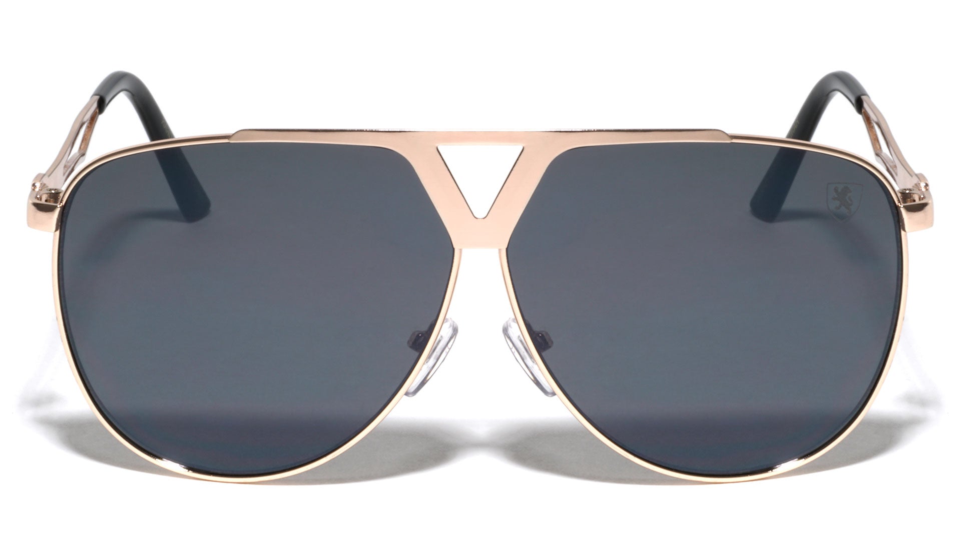 Khan Aviators Triangle Accent Sunglasses