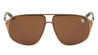 KHAN Angled Flat Frame Aviators Sunglasses Wholesale