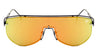 KHAN One Piece Shield Wireframe Sunglasses Wholesale