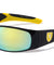 KHAN Wide Rounded Rectangle Color Mirror Sports Wholesale Sunglasses