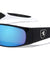 KHAN Wide Rounded Rectangle Color Mirror Sports Wholesale Sunglasses