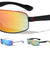 KHAN One Piece Shield Color Mirror Sunglasses Wholesale