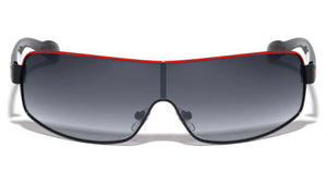 KHAN Thin One Piece Shield Sunglasses Wholesale