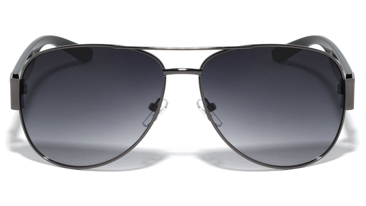 KHAN Pinstripe Aviators Sunglasses Wholesale