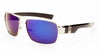 KHAN Color Mirror Squared Aviators Sunglasses Wholesale