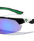 KHAN Semi-Rimless Sports Color Mirror Sunglasses Wholesale