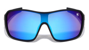 KHAN Soft Rubber Coating Solid One Piece Lens Bulk Sunglasses