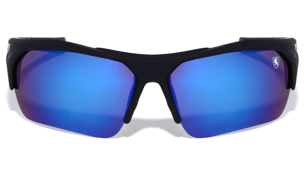 KHAN Soft Coat Semi-Rimless Sports Sunglasses Wholesale