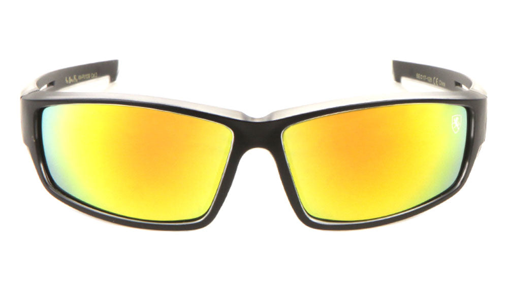 KHAN Top Cut-Out Sports Wrap Sunglasses Wholesale