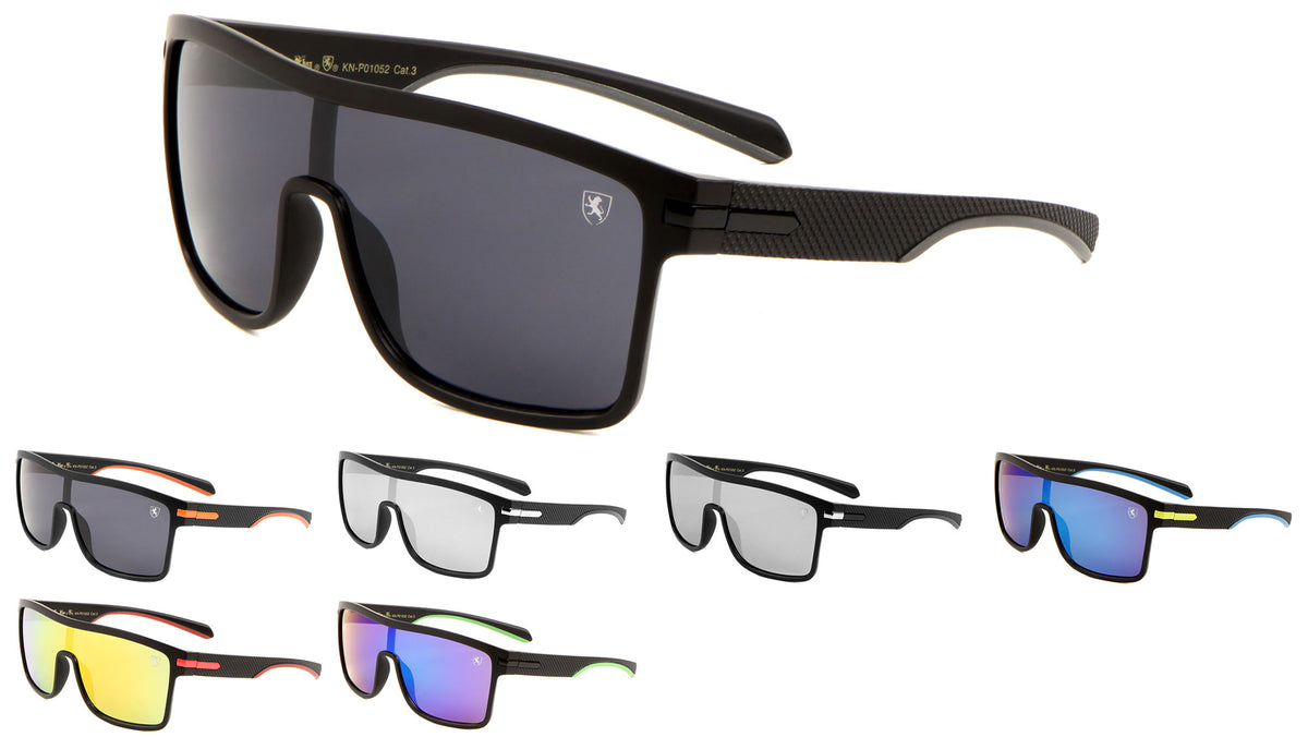 KHAN Shield Dual Tone Sports Wholesale Sunglasses