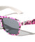 Kids White Frame Graphic Print Bow Classic Wholesale Sunglasses