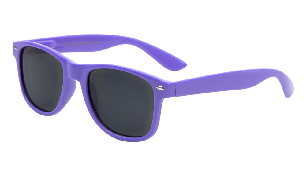 KW-1-MIX - Kids Classic Color Frame Wholesale Bulk Sunglasses