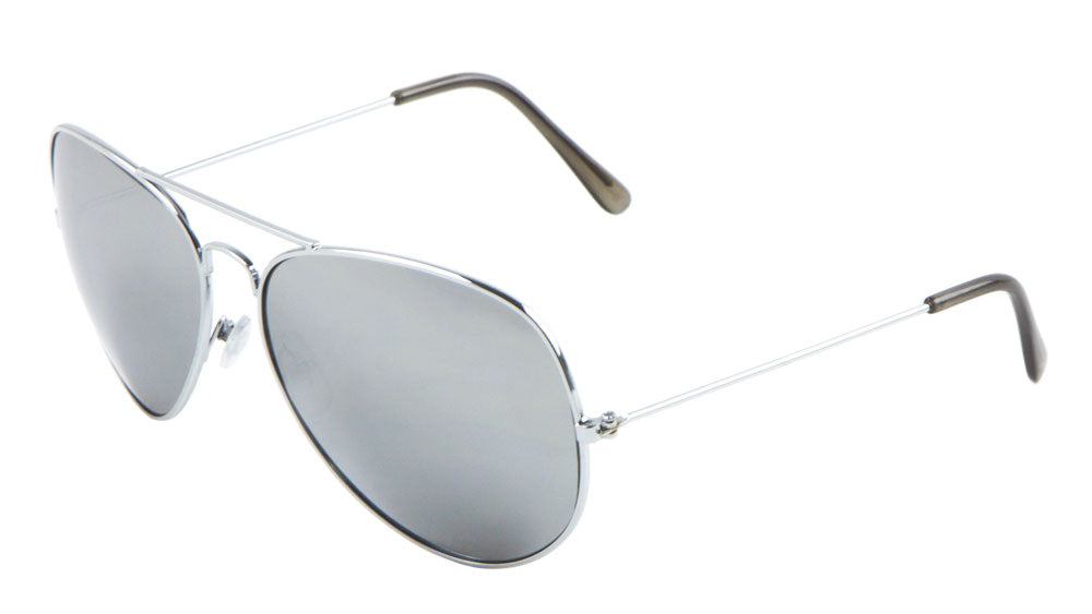 Large Mirrored Lens Aviators Sunglasses Wholesale