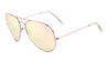 Large Rose Gold Frame & Lens Aviators Sunglasses Wholesale
