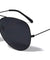 Large Super Dark Lens Aviators Wholesale Sunglasses