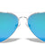 Large Flat Color Mirror Lens Aviators Sunglasses Wholesale