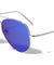 Large Flat Color Mirror Lens Aviators Sunglasses Wholesale