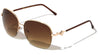 KLEO Semi-Rimless Butterfly Wholesale Sunglasses