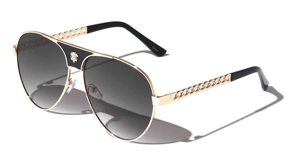 KLEO Chain Aviators Wholesale Sunglasses