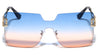 KLEO Rimless Square Butterfly Wholesale Sunglasses