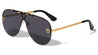 KLEO Flat Top Rimless One Piece Aviators Wholesale Sunglasses