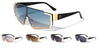 KLEO Flat Top One Piece Shield Geometric Wholesale Sunglasses