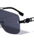 KLEO Rimless Flat One Piece Shield Rectangle Wholesale Sunglasses