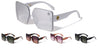 KLEO Oversized Flat Rimless Lens Square Wholesale Sunglasses