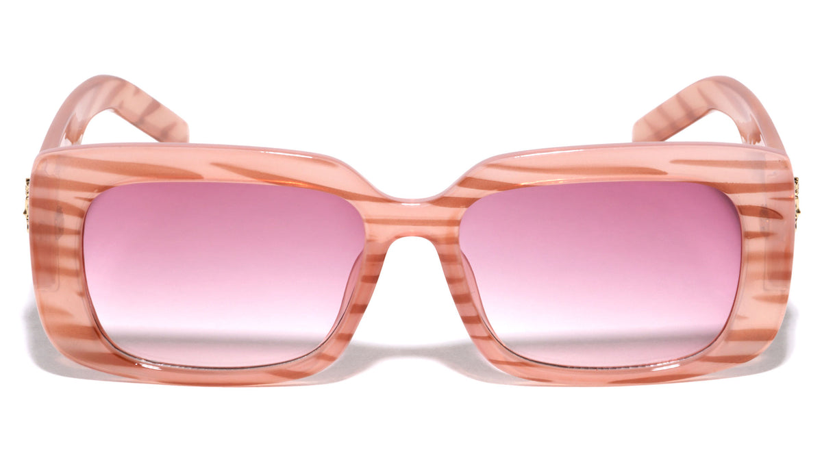KLEO Thick Rim Rectangle Wholesale Sunglasses