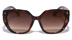 KLEO Retro Frontal Pyramid Studs Cat Eye Wholesale Sunglasses