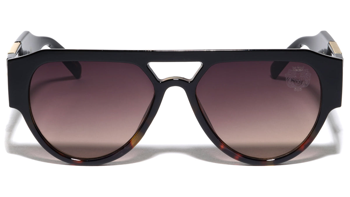 KLEO Flat Top Thick Temple Fashion Wholesale Sunglasses