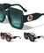 KLEO Thick Temple Retro Square Fashion Wholesale Sunglasses