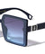 KLEO Tip Temple Cutout Square Wholesale Sunglasses