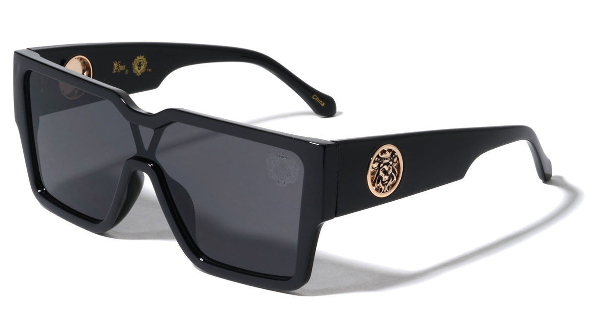 KLEO One Piece Shield Lens Rectangle Wholesale Sunglasses