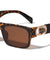 KLEO Flat Top Side Coin Temple Rectangle Wholesale Sunglasses